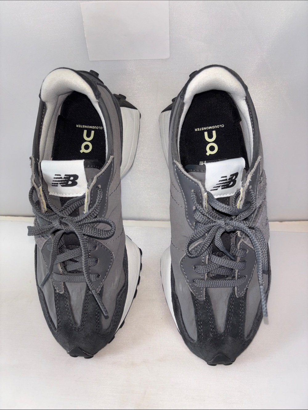 New Balance Gray and Black Athletic Sneakers